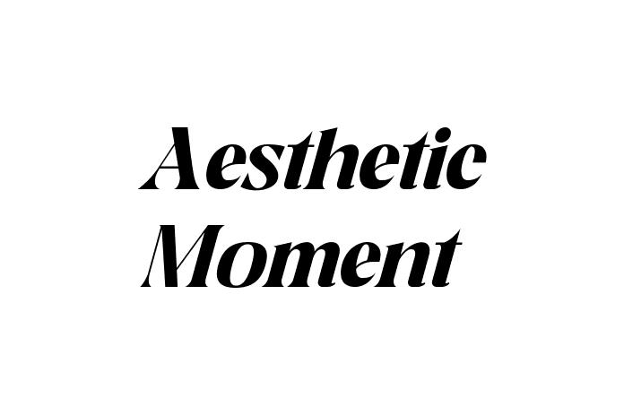 Aesthetic Moment Font - Graphic Design Fonts