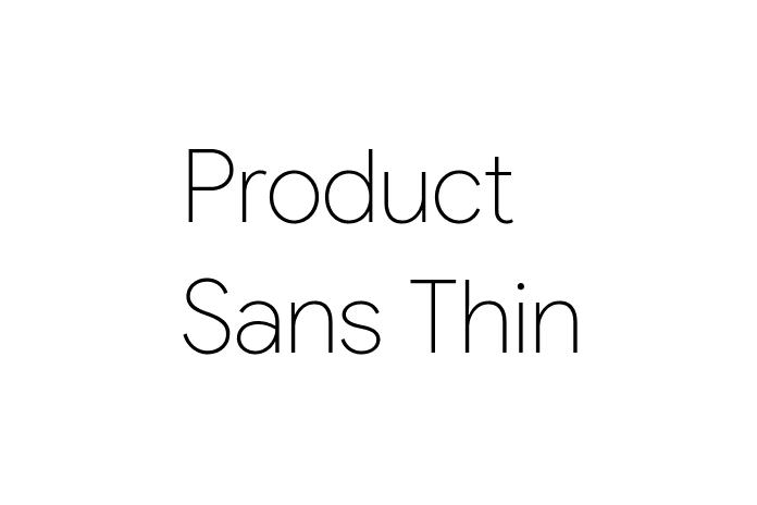 Product Sans Thin Font - Graphic Design Fonts