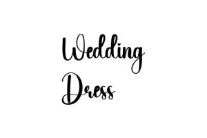 Wedding Dress Font - Graphic Design Fonts