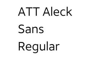 ATT Aleck Sans Regular Font - Free Font Download