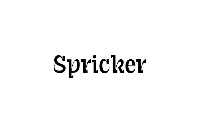 Spricker Font - Graphic Design Fonts