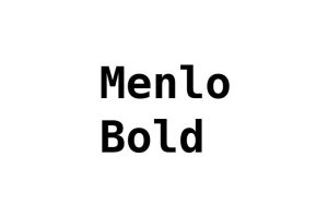 Menlo Bold Font - Free Font Download