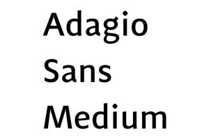 Adagio Sans Medium Font - Free Font Download