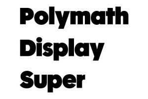 Polymath Display Super Font - Free Font Download