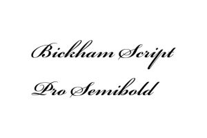 Bickham Script Pro Semibold Font - Free Font Download