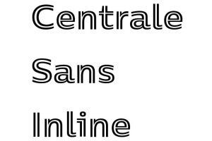 Centrale Sans Inline Font - Free Font Download