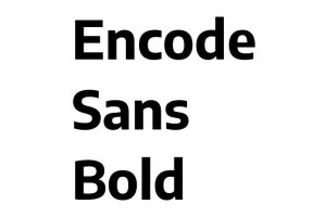 Encode Sans Bold Font - Free Font Download