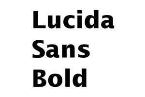 Lucida Sans Bold Font - Free Font Download