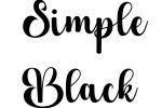 Simple Black Font - Free Font Download