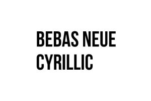 Bebas Neue Cyrillic Font - Free Font Download