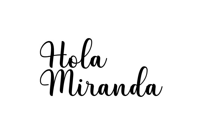 Hola Miranda Font - Free Font Download