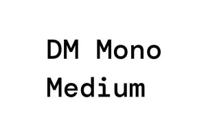 DM Mono Medium Font - Free Font Download