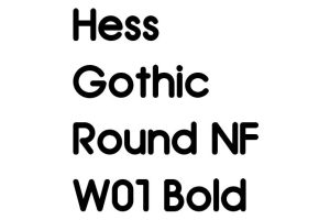 Hess Gothic Round NF W01 Bold Font - Free Font Download