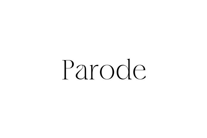 Parode serif font