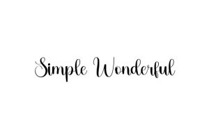 Simple Wonderful Font Free Font Download
