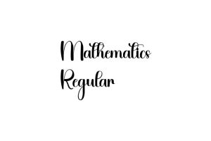Mathematics Regular Font - Free Font Download